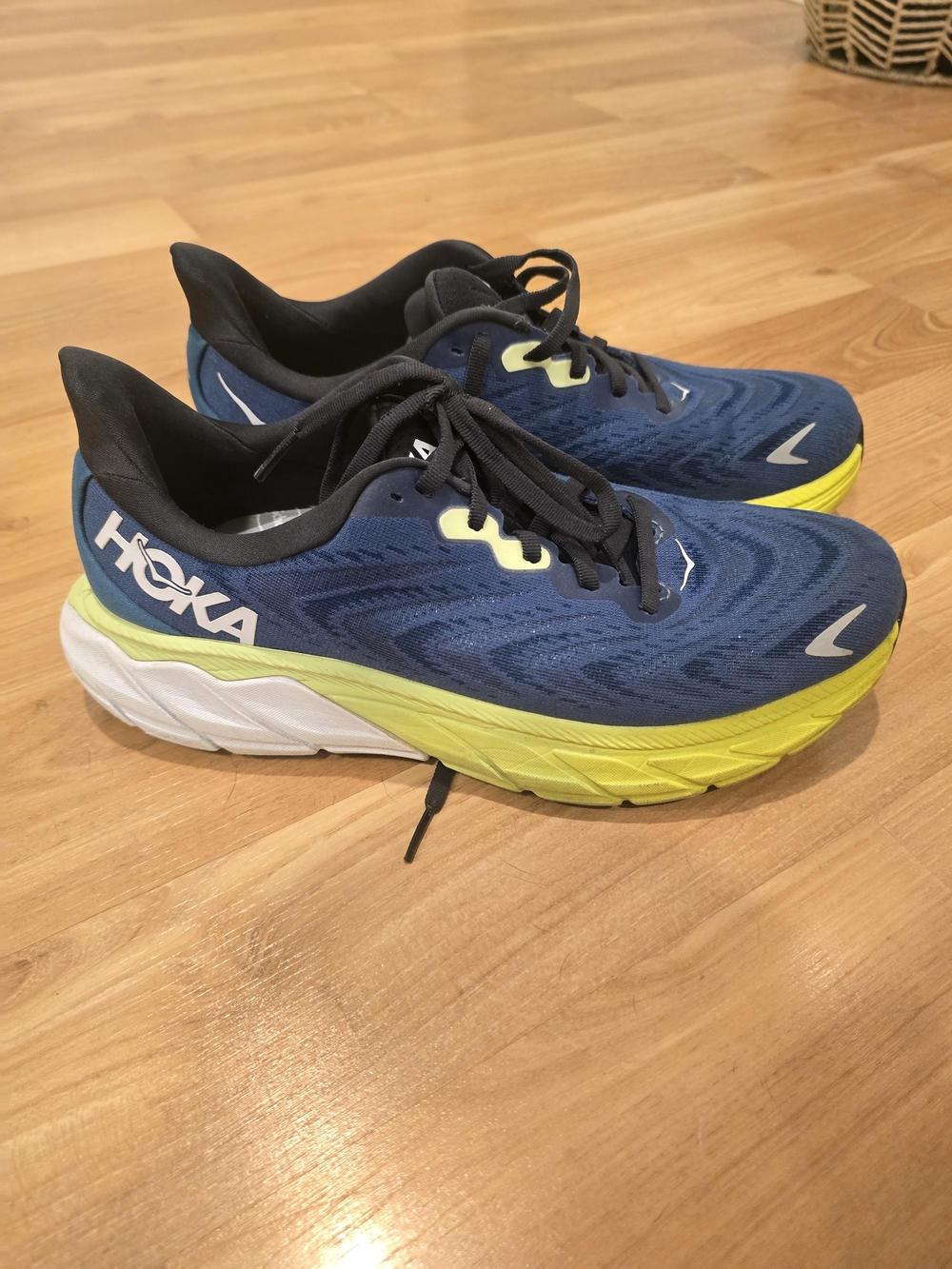 HOKA Men's Blue & Yellow Running Shoes
